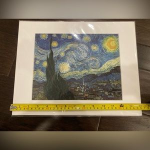 MoMA Print. Starry Night by Van Gogh.